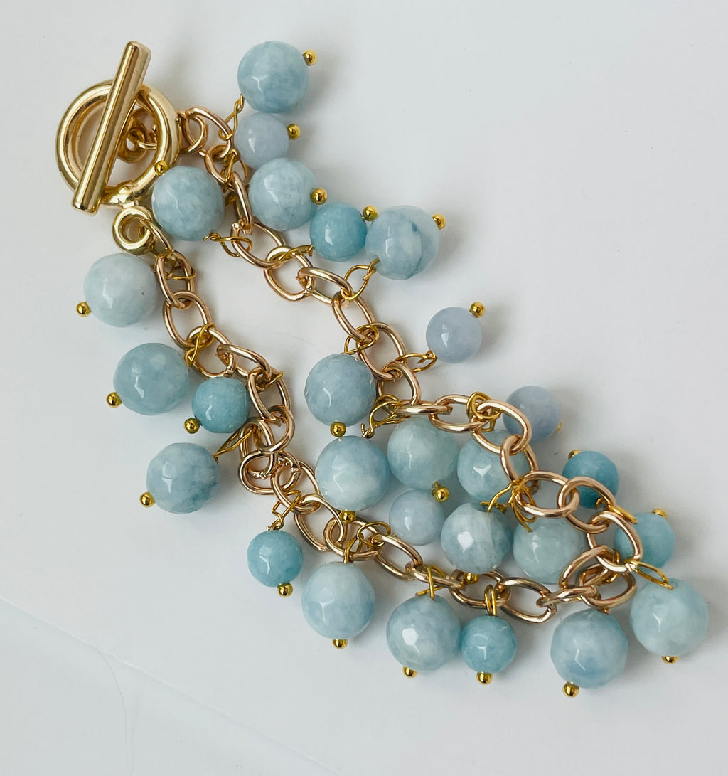 Aquamarine Gemstone Bracelet
