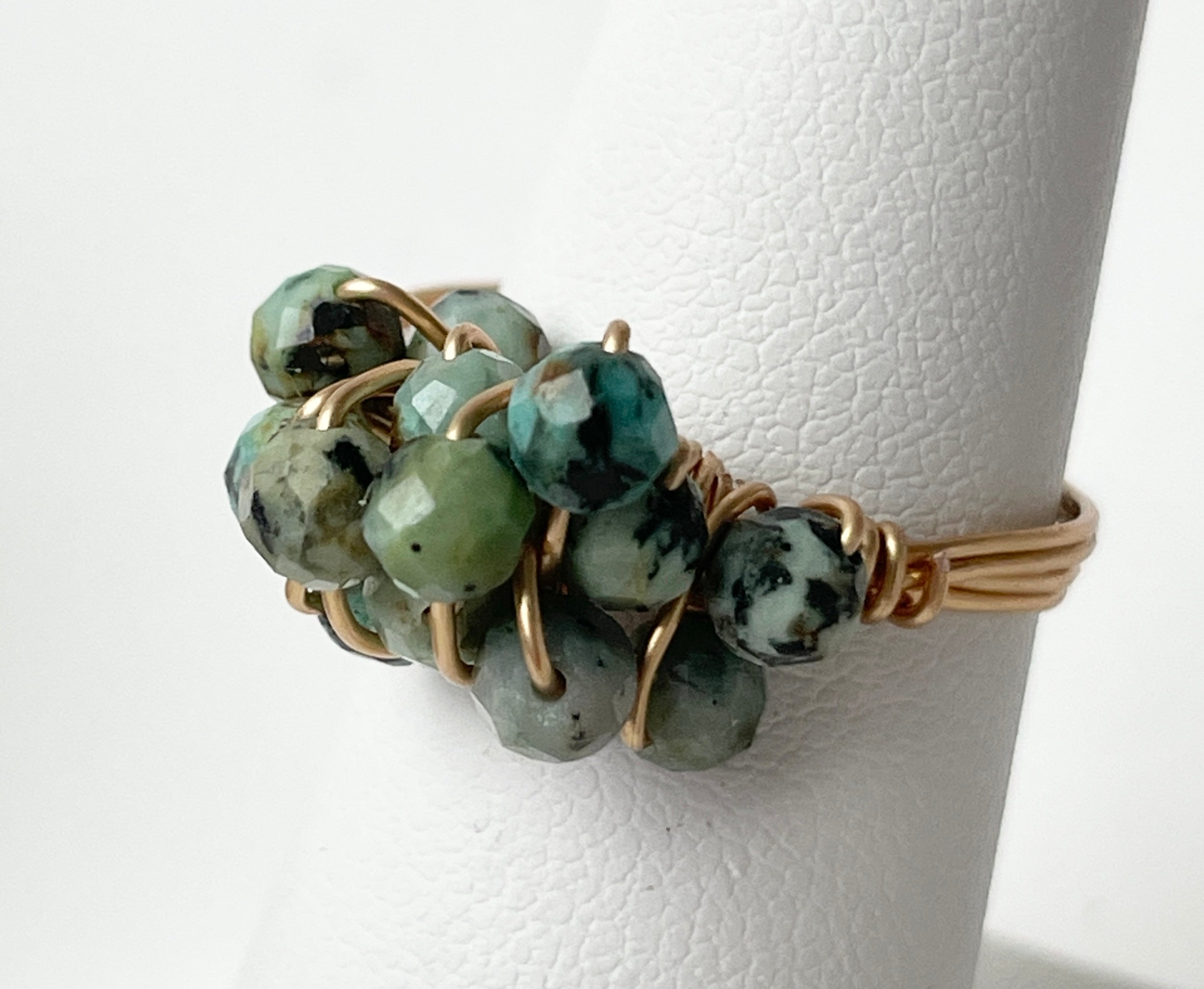 Gemstone Cluster Rings