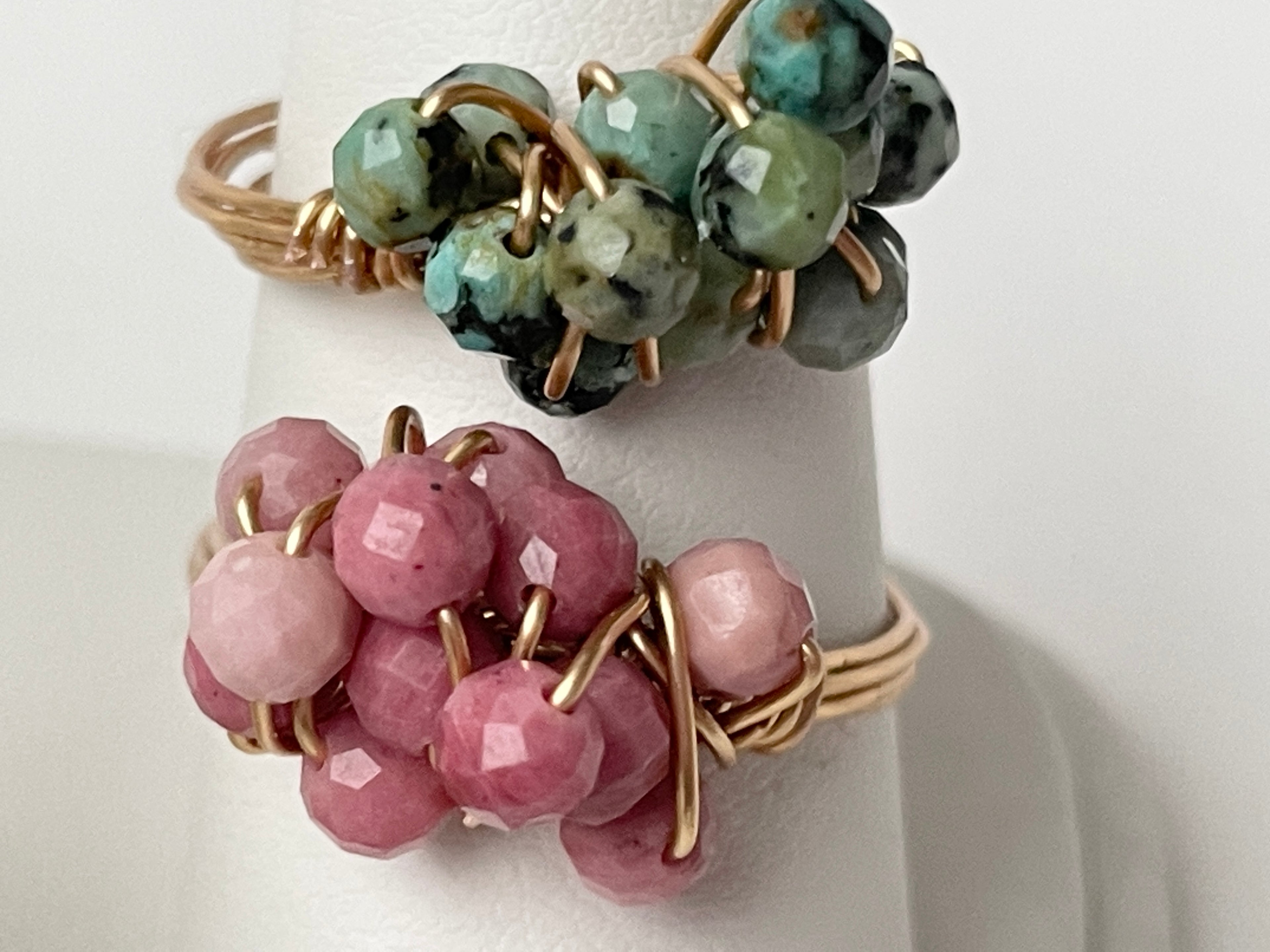 Gemstone Cluster Rings
