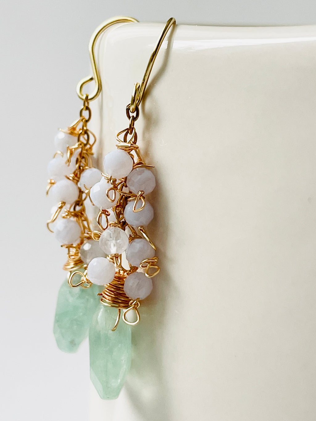 Drop Cluster Earrings