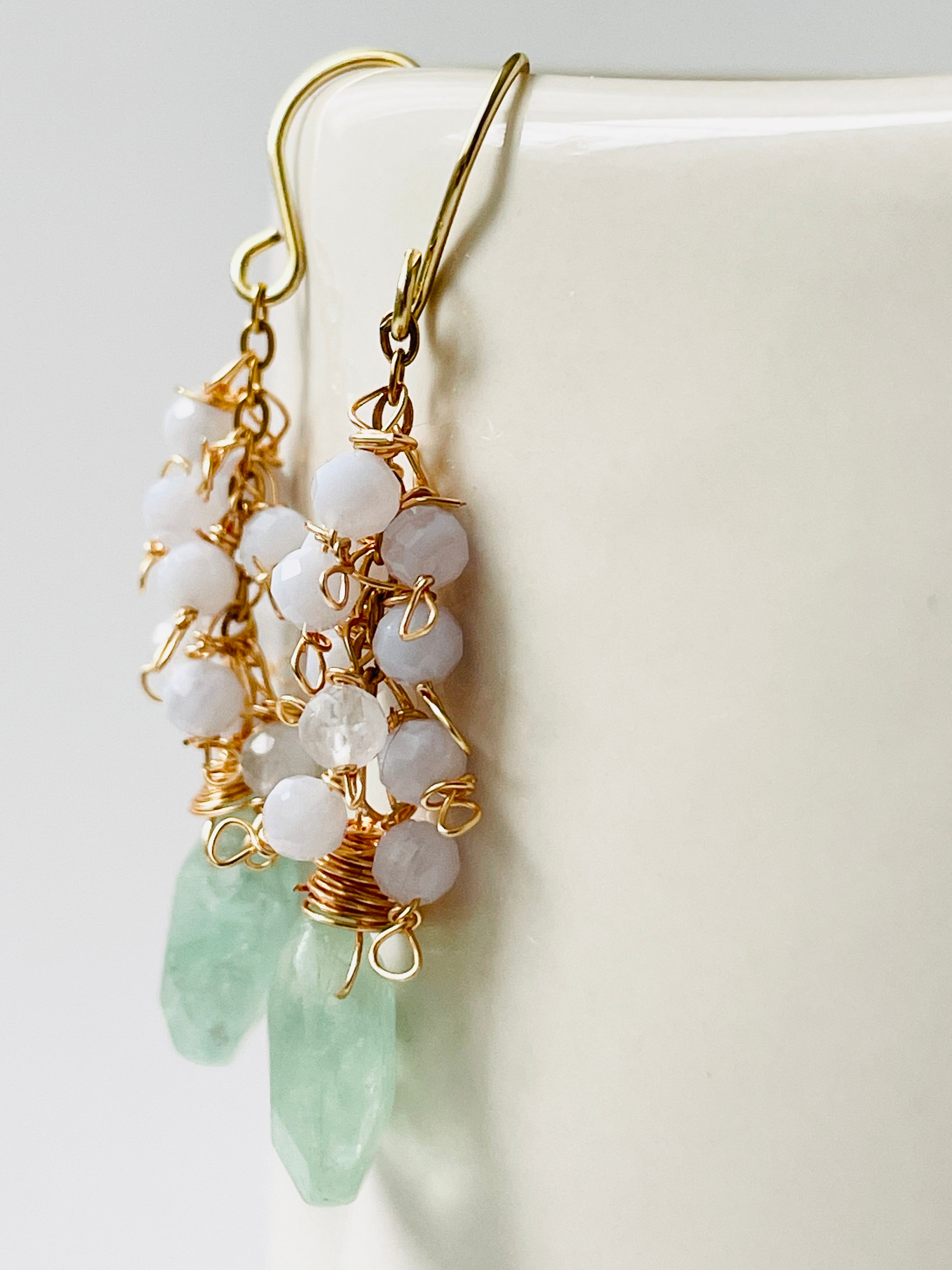 Drop Cluster Earrings