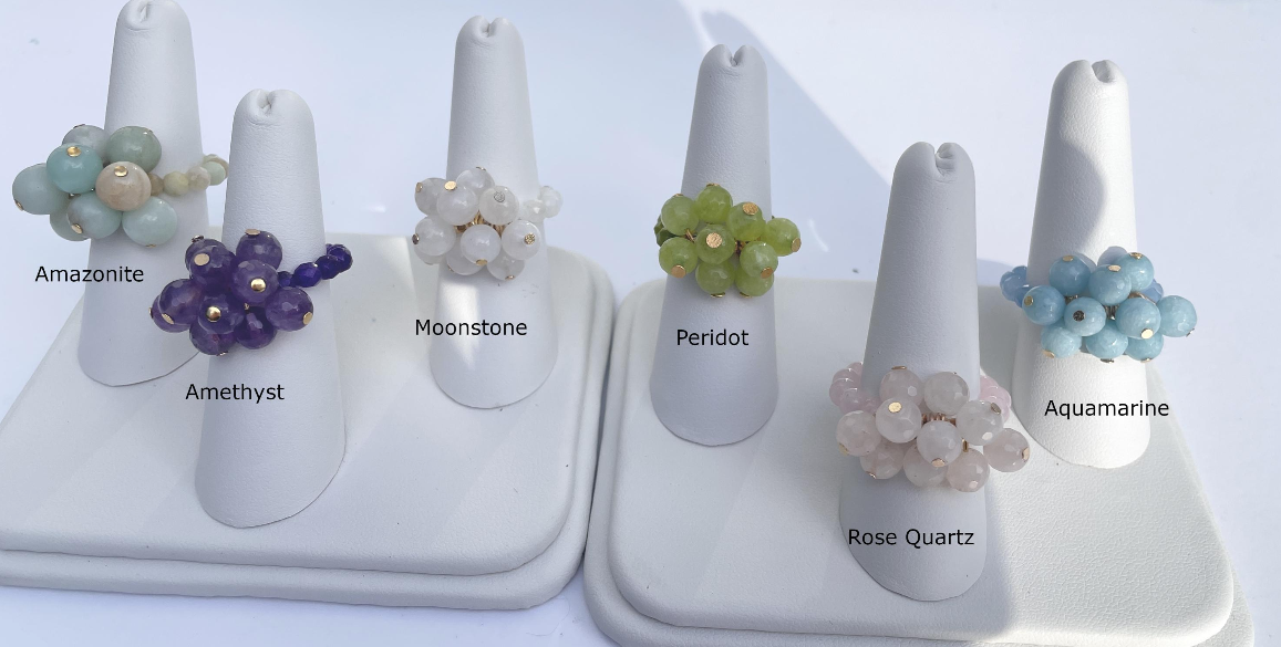 Adjustable Ring Large Gemstones