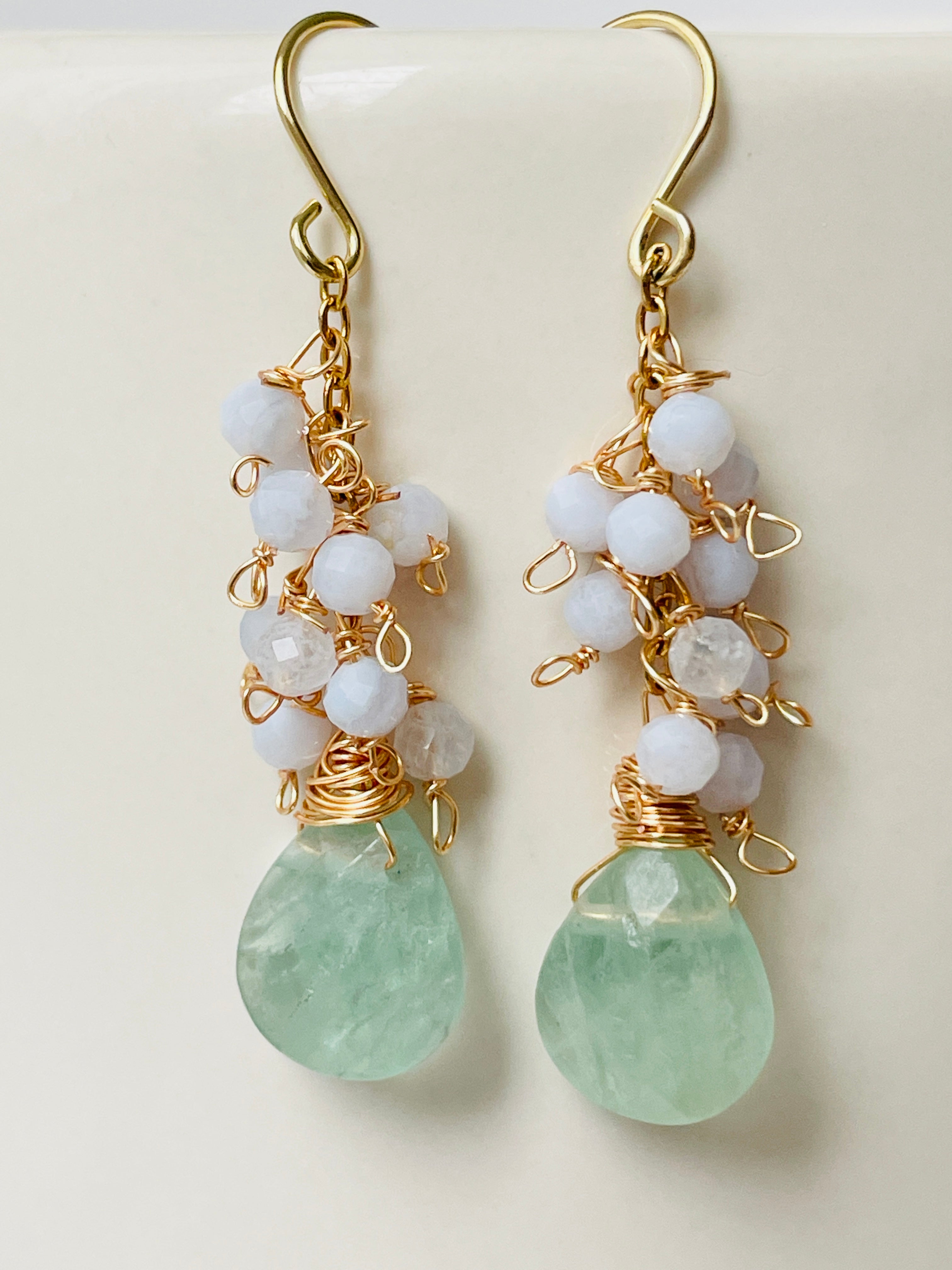 Drop Cluster Earrings