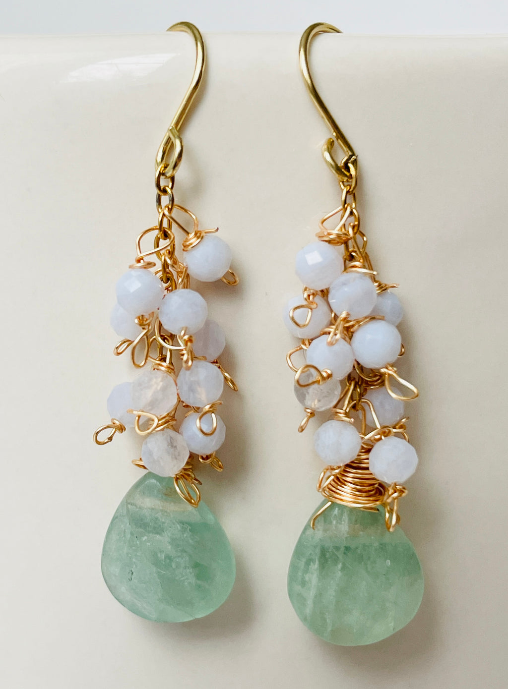 Drop Cluster Earrings