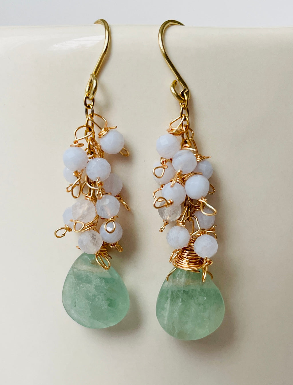 Drop Cluster Earrings