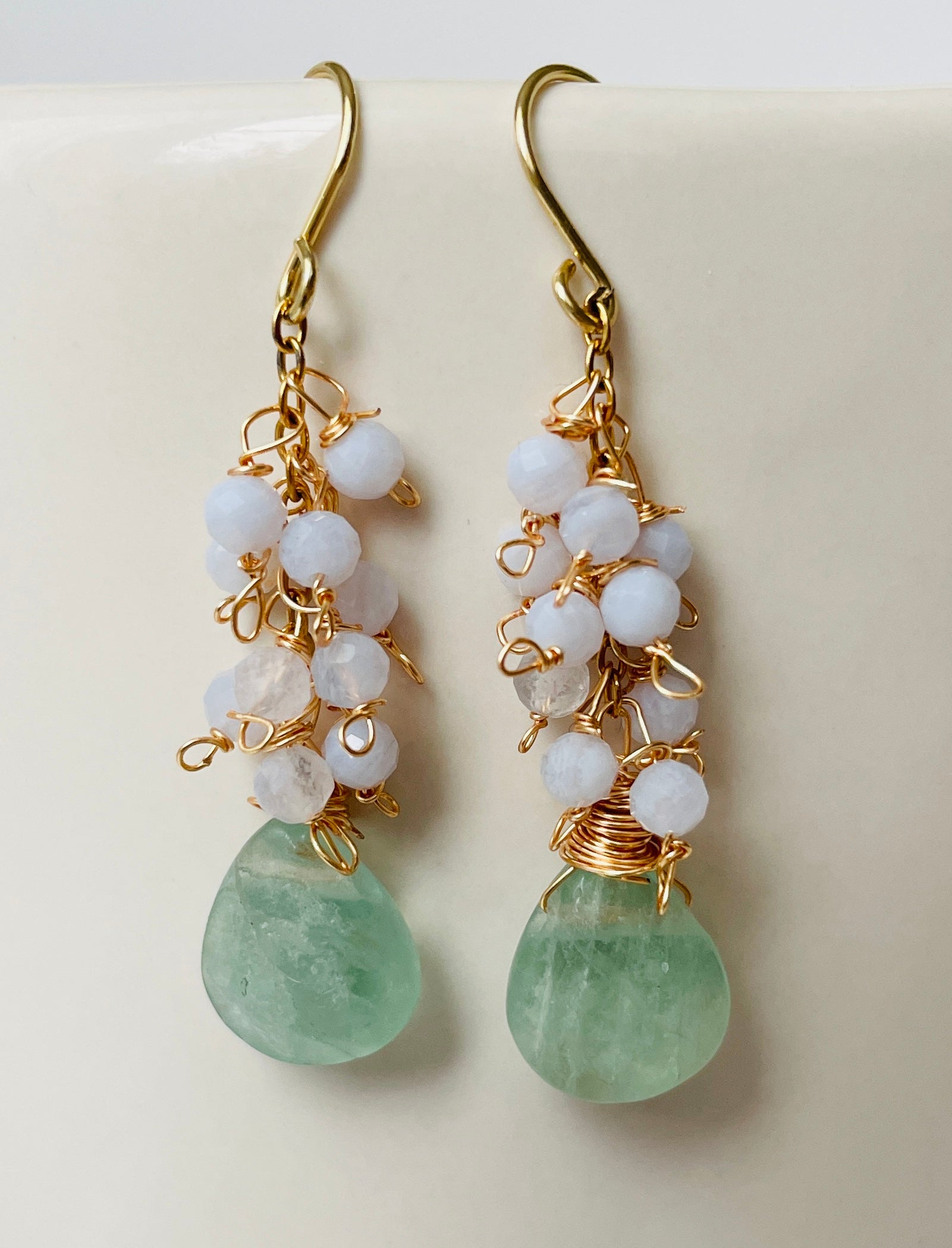 Drop Cluster Earrings